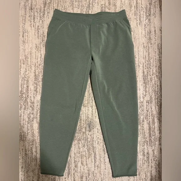 Lululemon Men’s Gridliner Fleece Joggers Green Twill - Picture 2 of 10